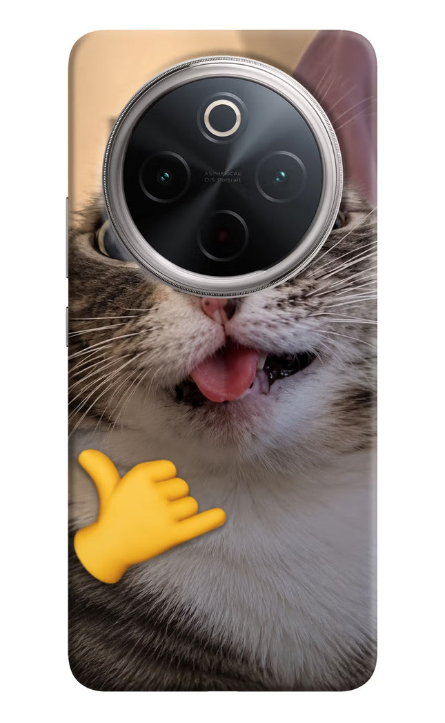 Silly Cat Call Vivo T4 5G Hard Case Back Cover by Casekaro