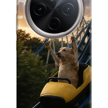 Rollercoaster Dog Vivo T4 5G Hard Case Back Cover by Casekaro