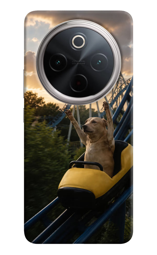 Rollercoaster Dog Vivo T4 5G Hard Case Back Cover by Casekaro