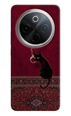Midnight Cat Vivo T4 5G Hard Case Back Cover by Casekaro