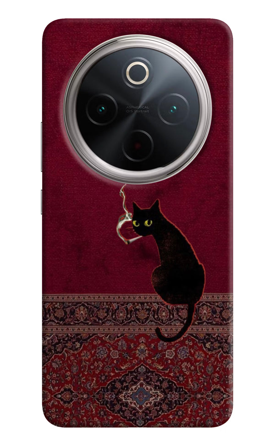 Midnight Cat Vivo T4 5G Back Cover, Hard case