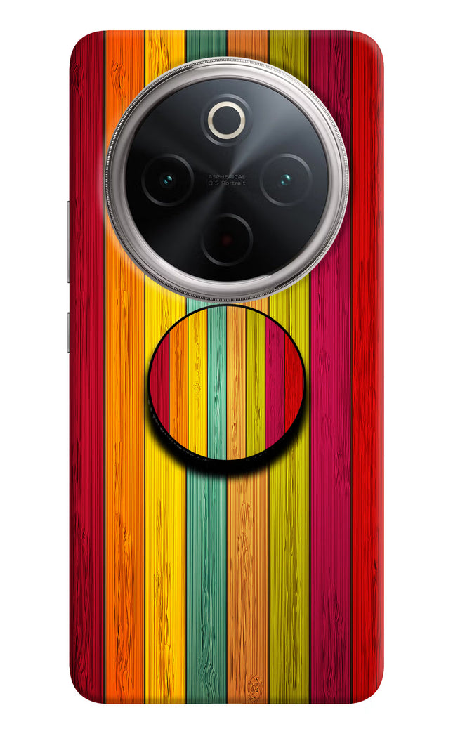 Multicolor Wooden Vivo T4 5G Pop Case by Casekaro