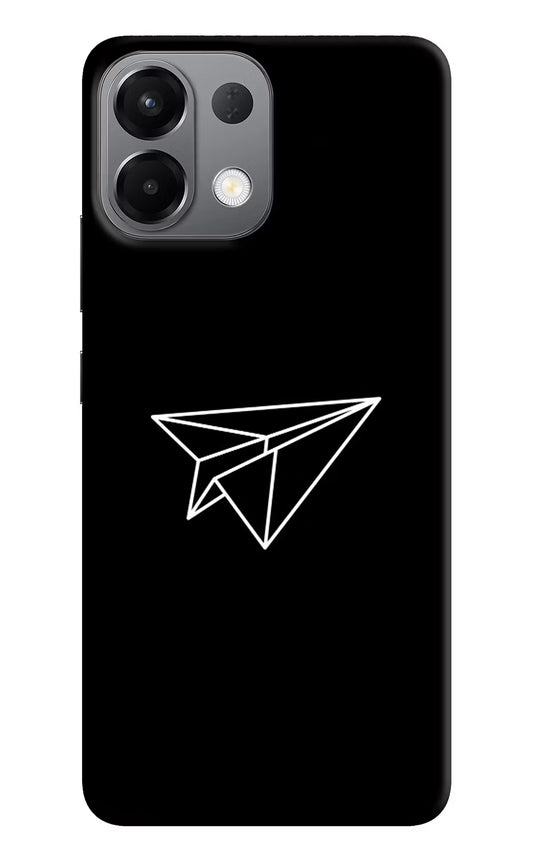 Paper Plane White Oppo K13 5G Hard Case Back Cover by Casekaro