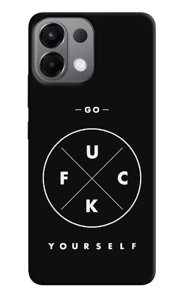 Go Fuck Yourself Oppo K13 5G Hard Case Back Cover by Casekaro