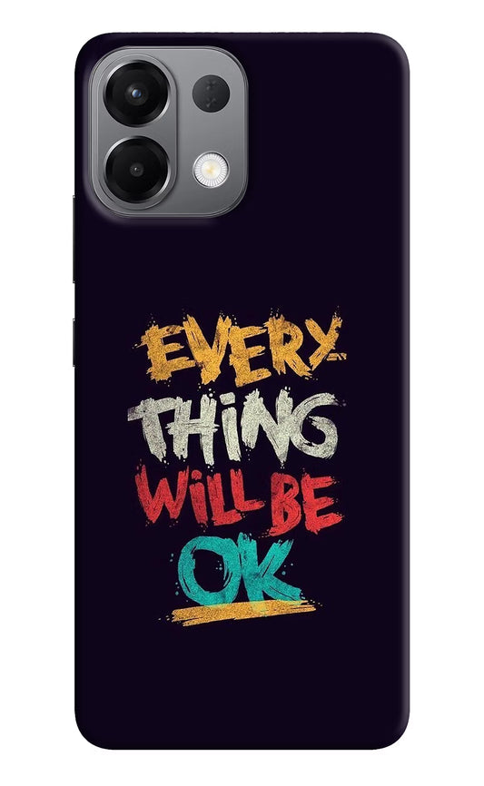 Everything Will Be Ok Oppo K13 5G Hard Case Back Cover by Casekaro