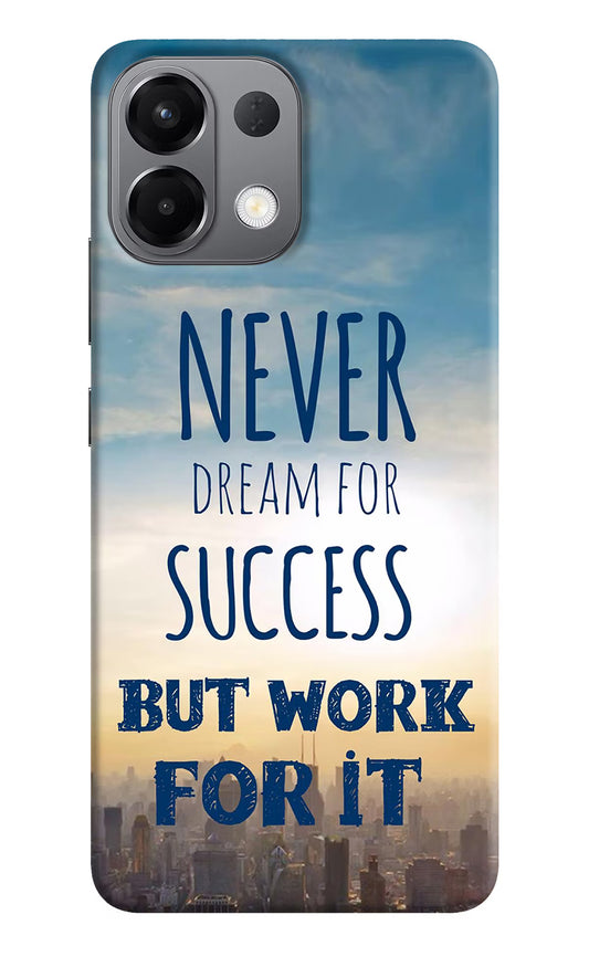 Never Dream For Success But Work For It Oppo K13 5G Hard Case Back Cover by Casekaro
