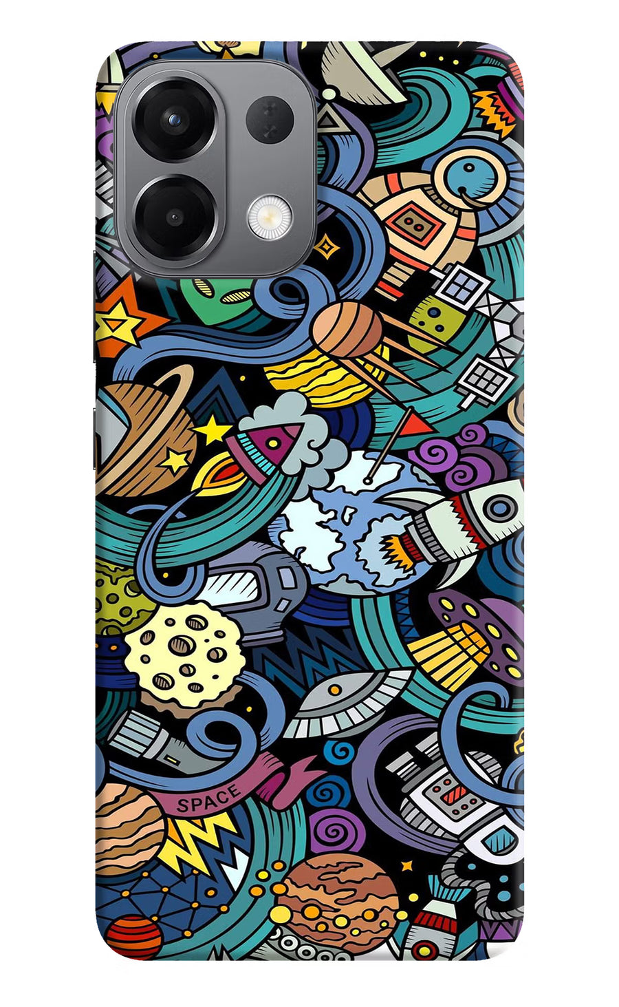 Space Abstract Oppo K13 5G Back Cover, Hard case