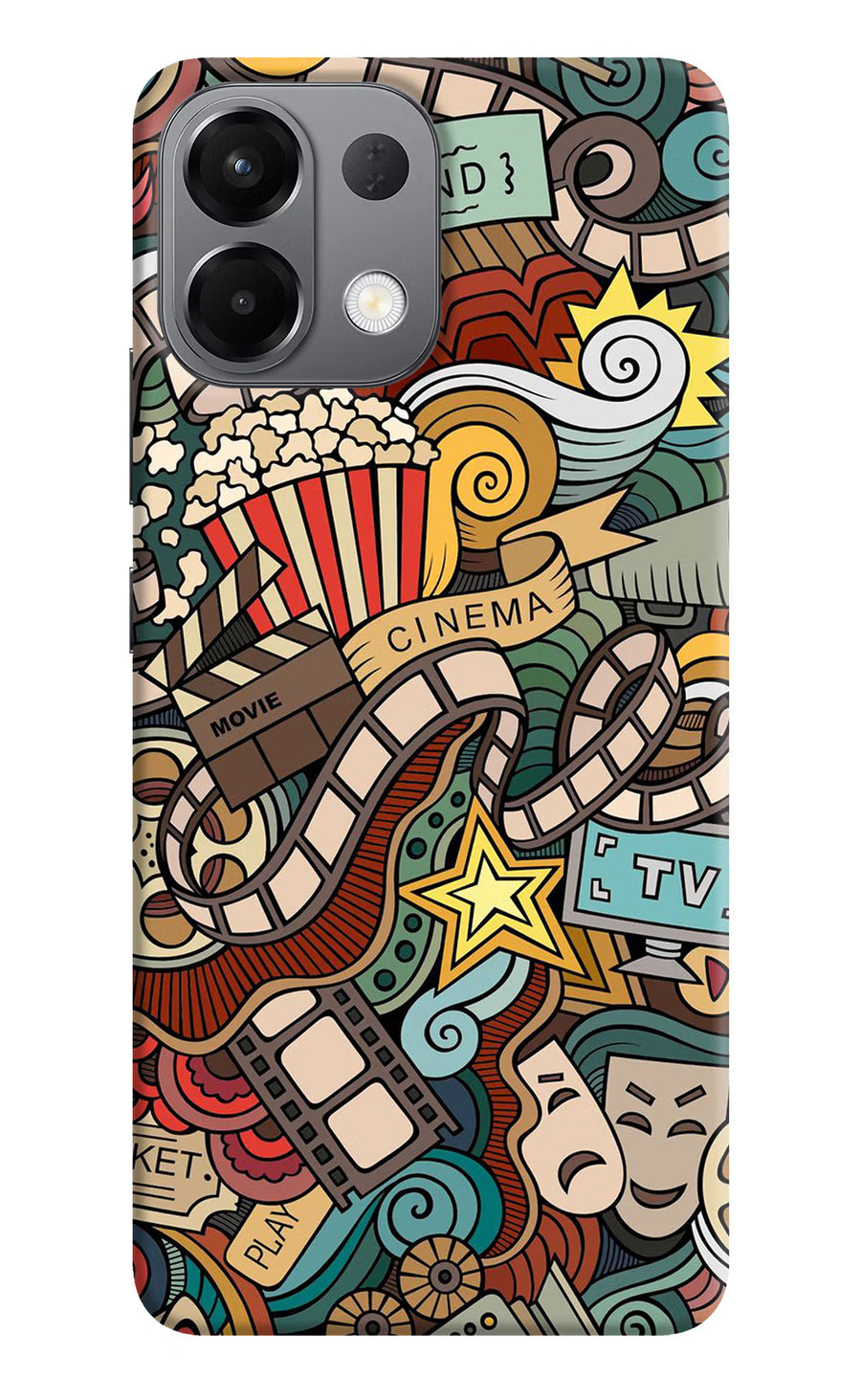 Cinema Abstract Oppo K13 5G Back Cover, Hard case