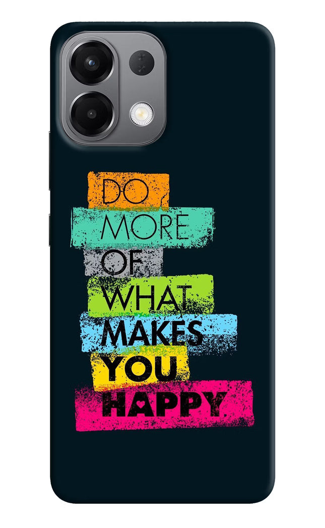 Do More Of What Makes You Happy Oppo K13 5G Hard Case Back Cover by Casekaro
