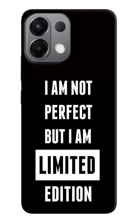 I Am Not Perfect But I Am Limited Edition Oppo K13 5G Hard Case Back Cover by Casekaro