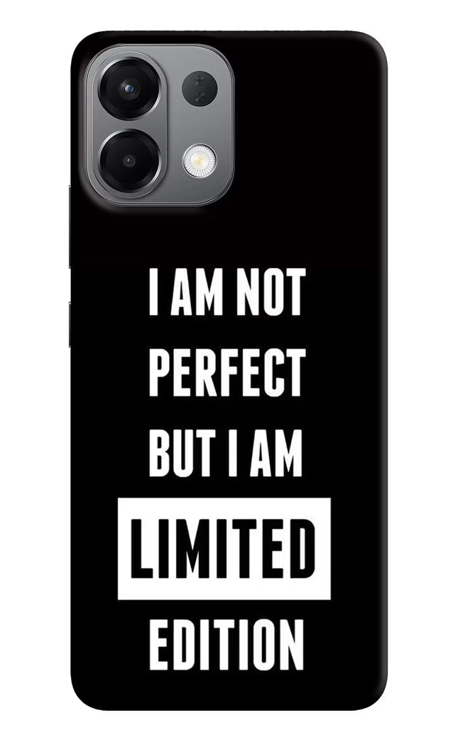 I Am Not Perfect But I Am Limited Edition Oppo K13 5G Hard Case Back Cover by Casekaro