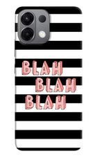 Blah Blah Blah Oppo K13 5G Hard Case Back Cover by Casekaro