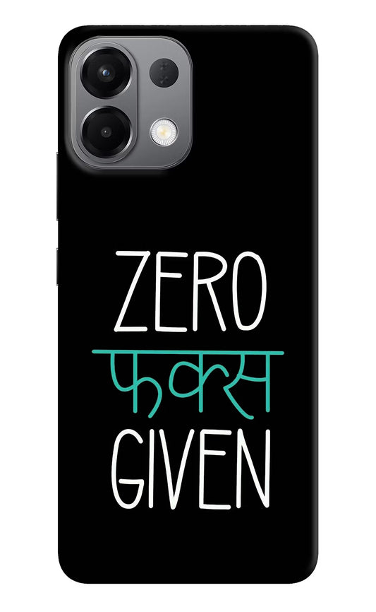 Zero Fucks Given Oppo K13 5G Hard Case Back Cover by Casekaro