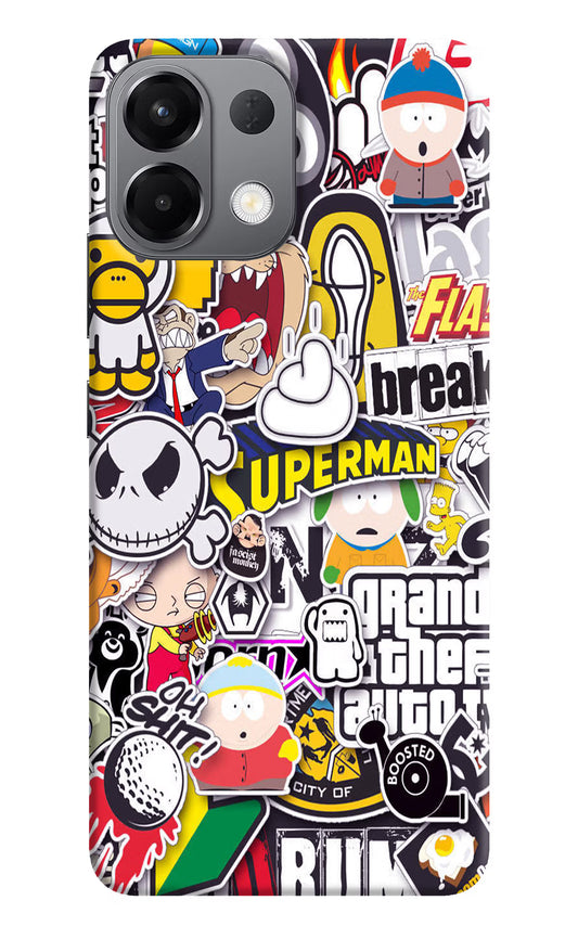 Sticker Bomb Oppo K13 5G Hard Case Back Cover by Casekaro
