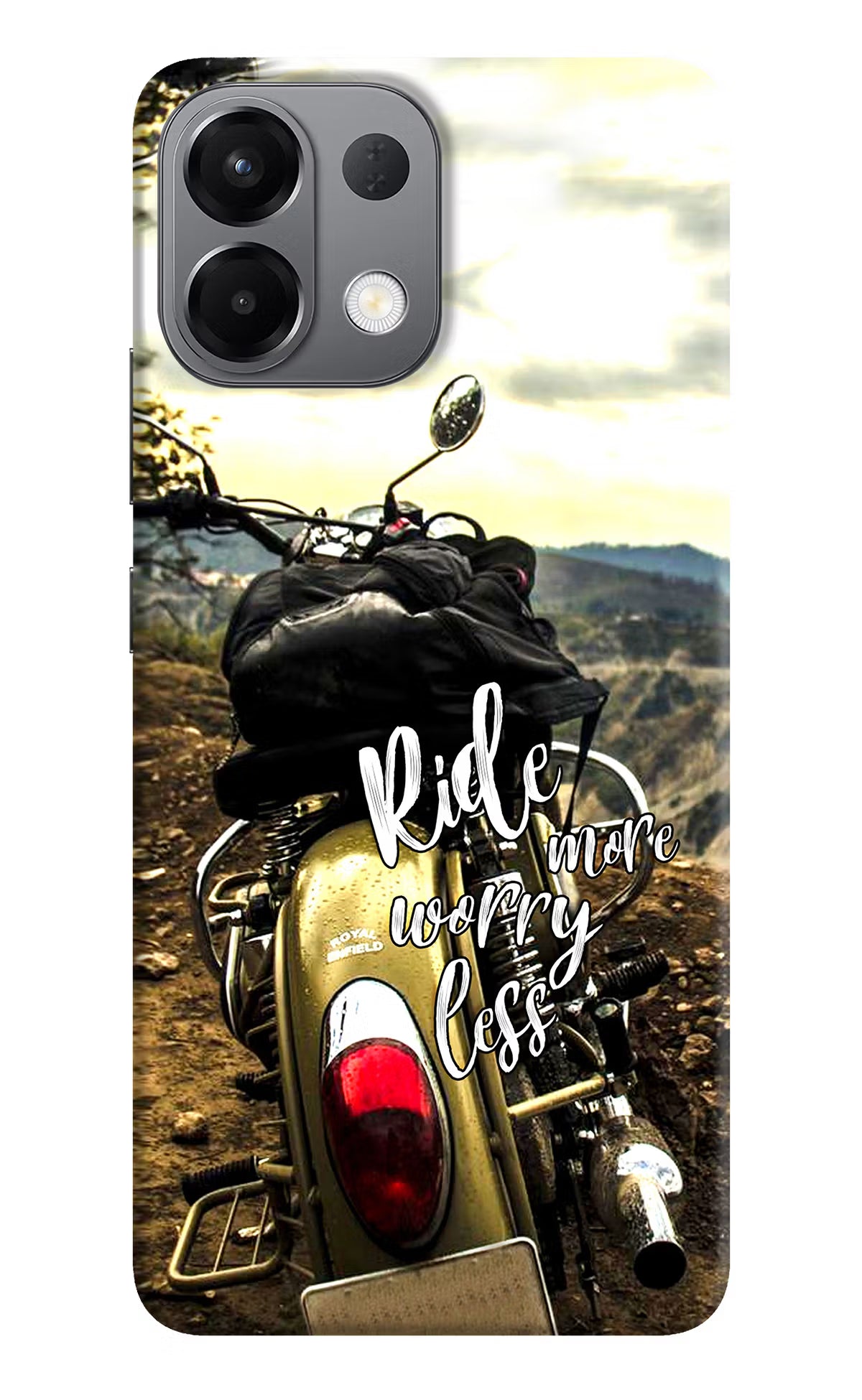 Ride More Worry Less Oppo K13 5G Hard Case Back Cover by Casekaro