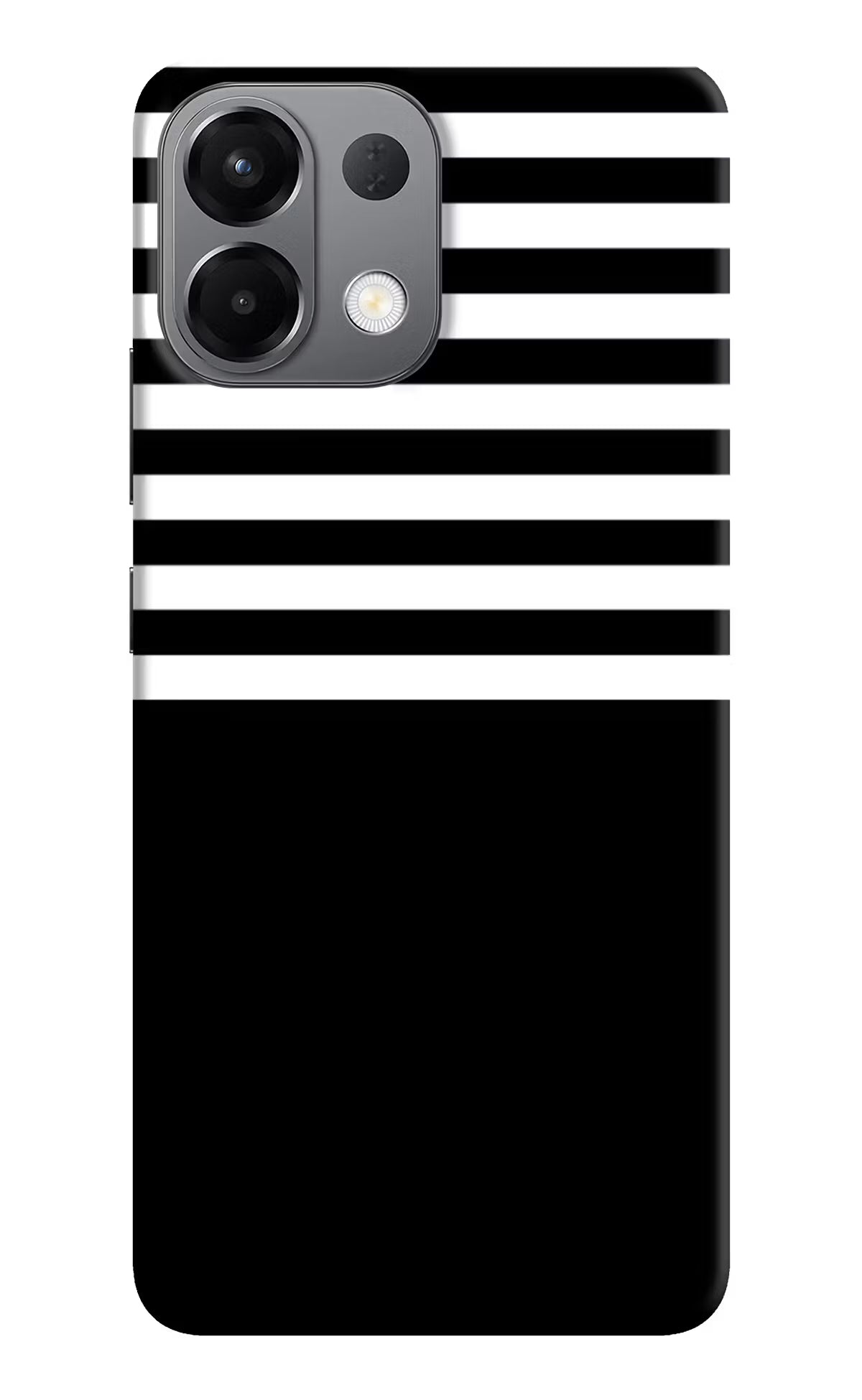 Black and White Print Oppo K13 5G Hard Case Back Cover by Casekaro