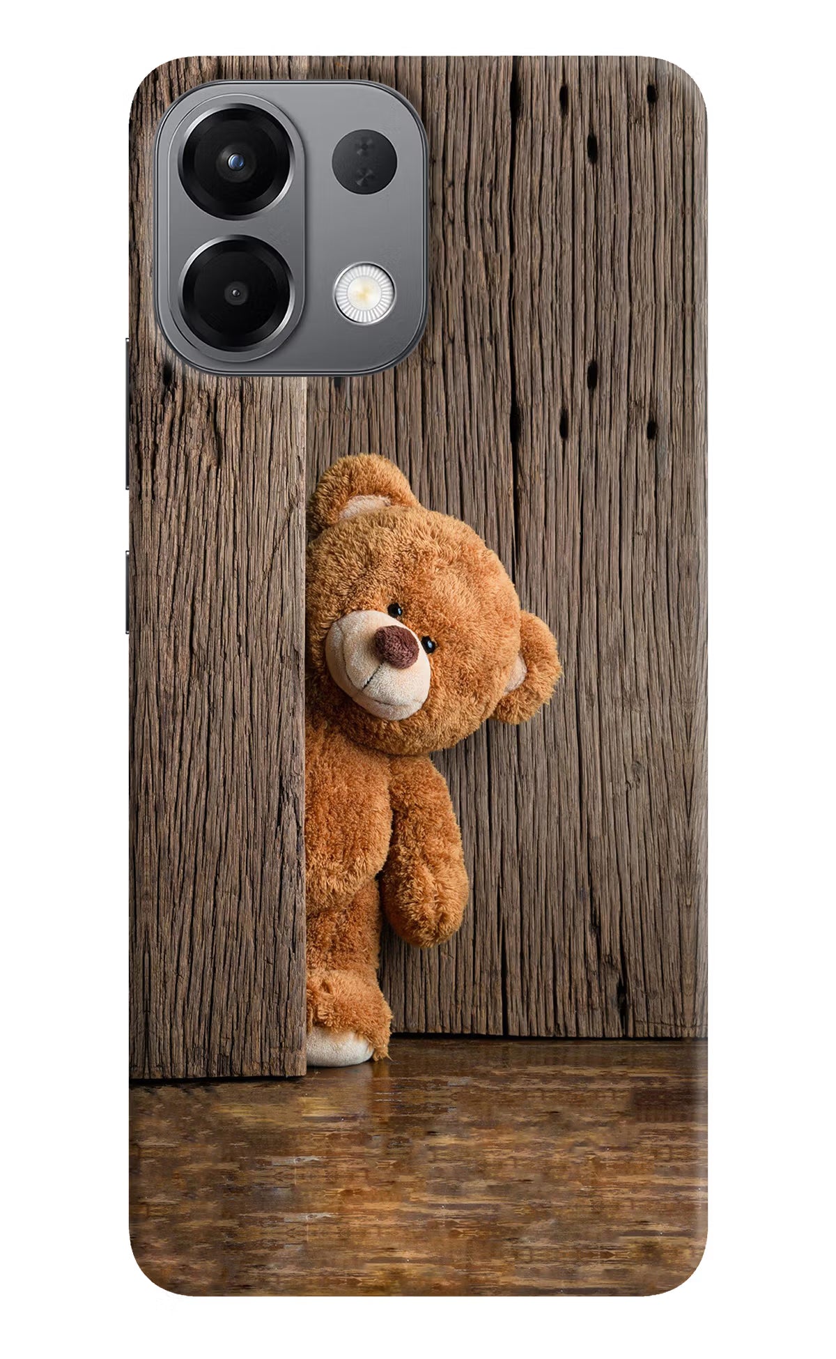 Teddy Wooden Oppo K13 5G Hard Case Back Cover by Casekaro