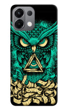 Green Owl Oppo K13 5G Hard Case Back Cover by Casekaro