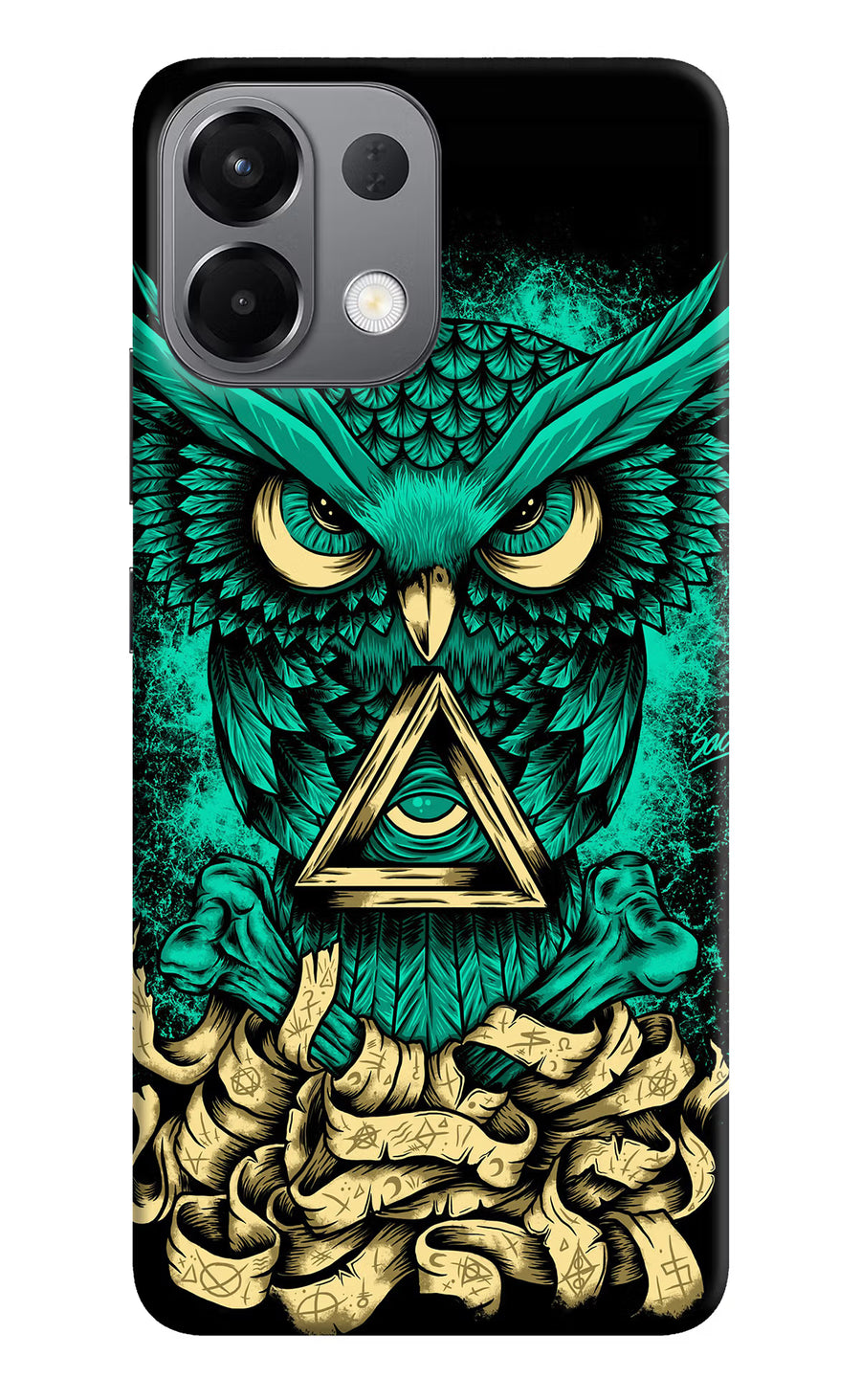 Green Owl Oppo K13 5G Back Cover, Hard case