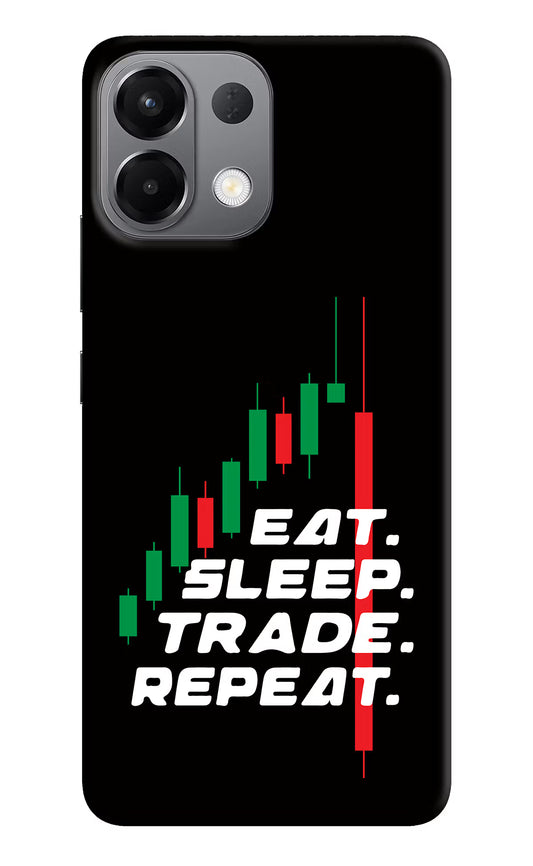 Eat Sleep Trade Repeat Oppo K13 5G Hard Case Back Cover by Casekaro