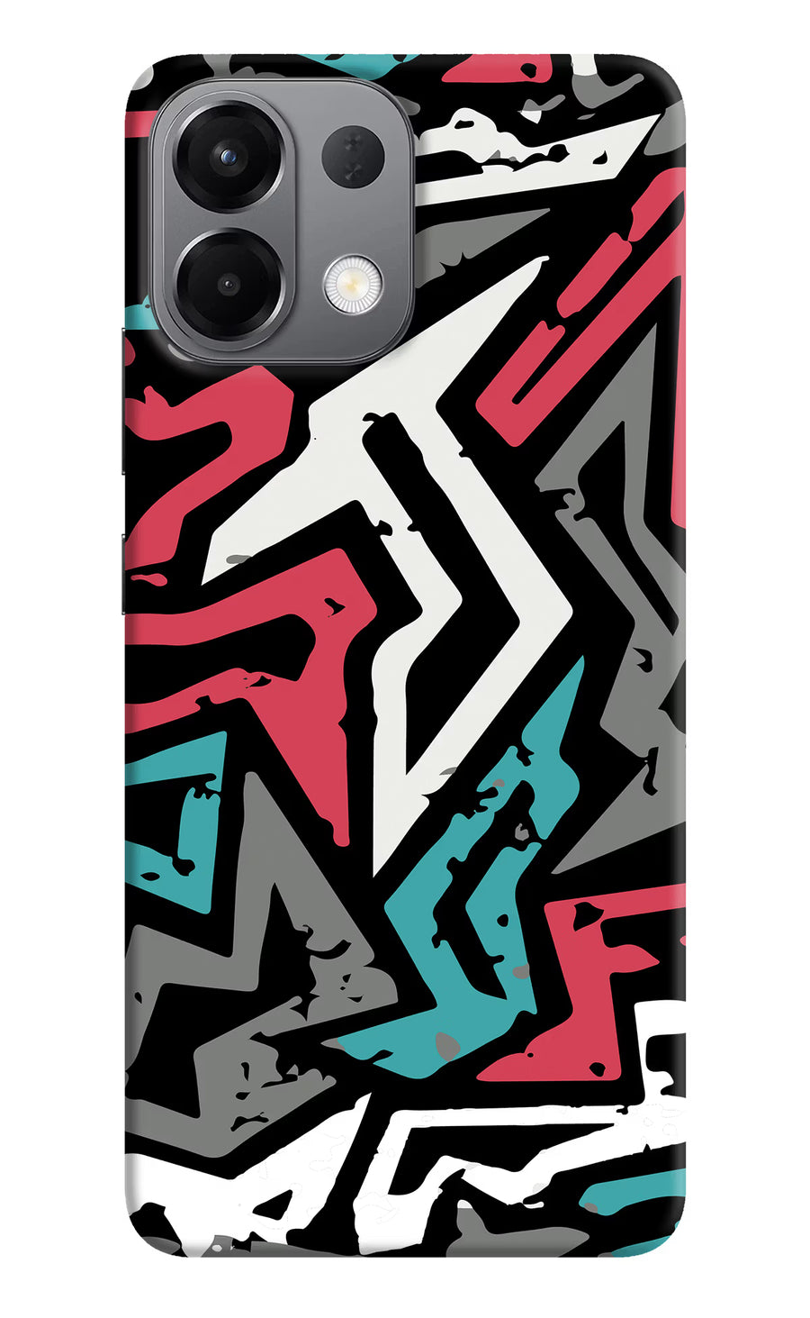 Geometric Graffiti Oppo K13 5G Back Cover, Hard case