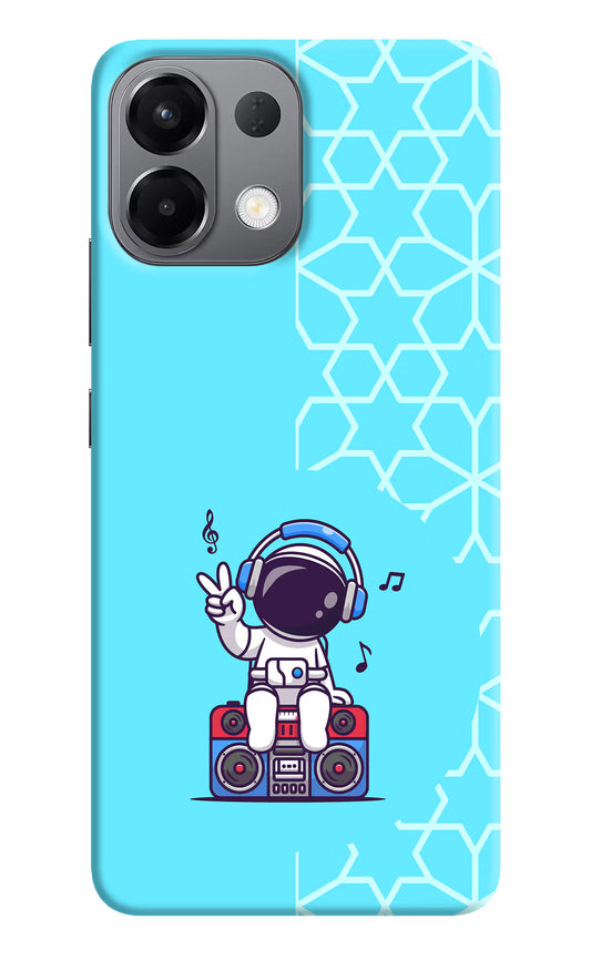Cute Astronaut Chilling Oppo K13 5G Hard Case Back Cover by Casekaro