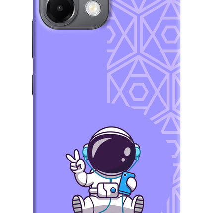Cute Astronaut Chilling Oppo K13 5G Hard Case Back Cover by Casekaro