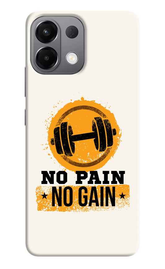 No Pain No Gain Oppo K13 5G Hard Case Back Cover by Casekaro
