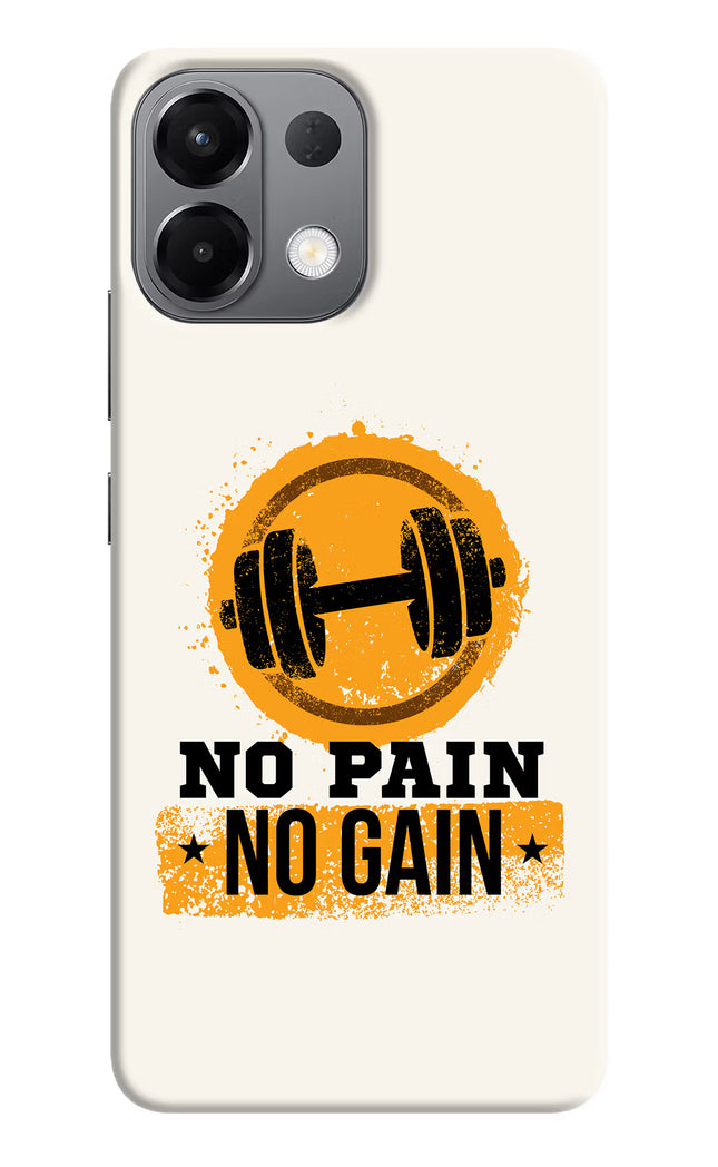 No Pain No Gain Oppo K13 5G Hard Case Back Cover by Casekaro