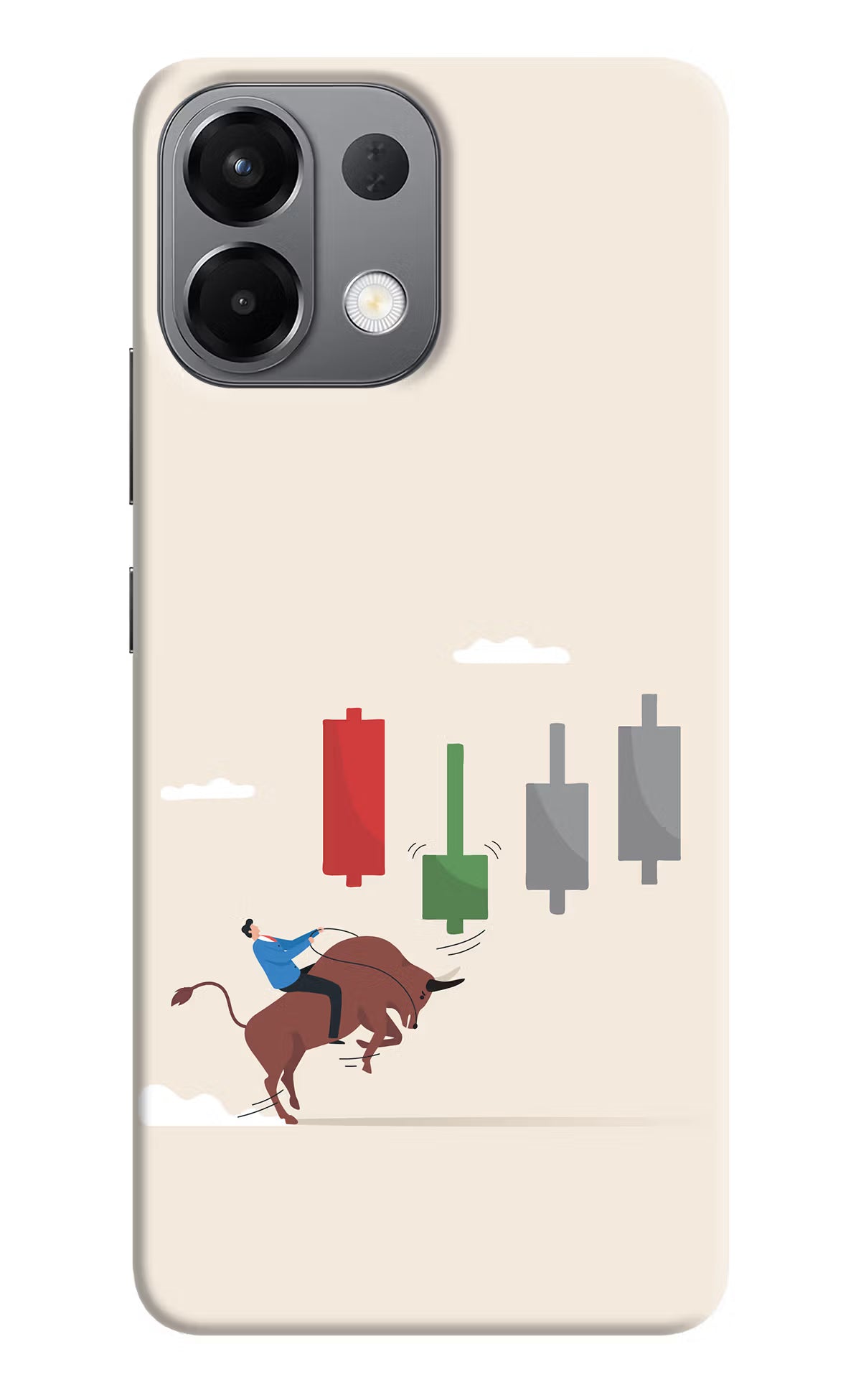 Bull Trading Momentum Oppo K13 5G Hard Case Back Cover by Casekaro