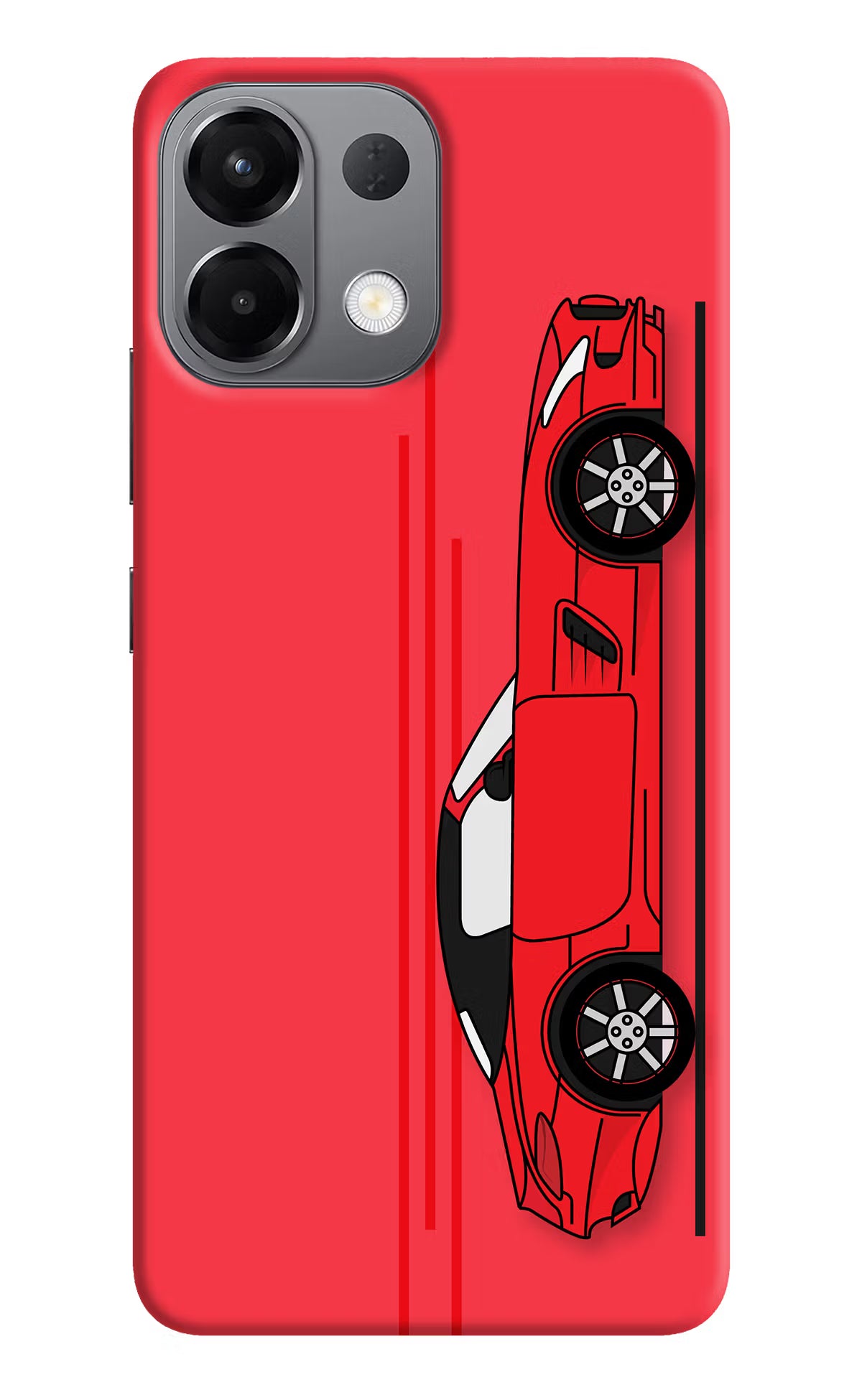 Red Velocity Oppo K13 5G Hard Case Back Cover by Casekaro