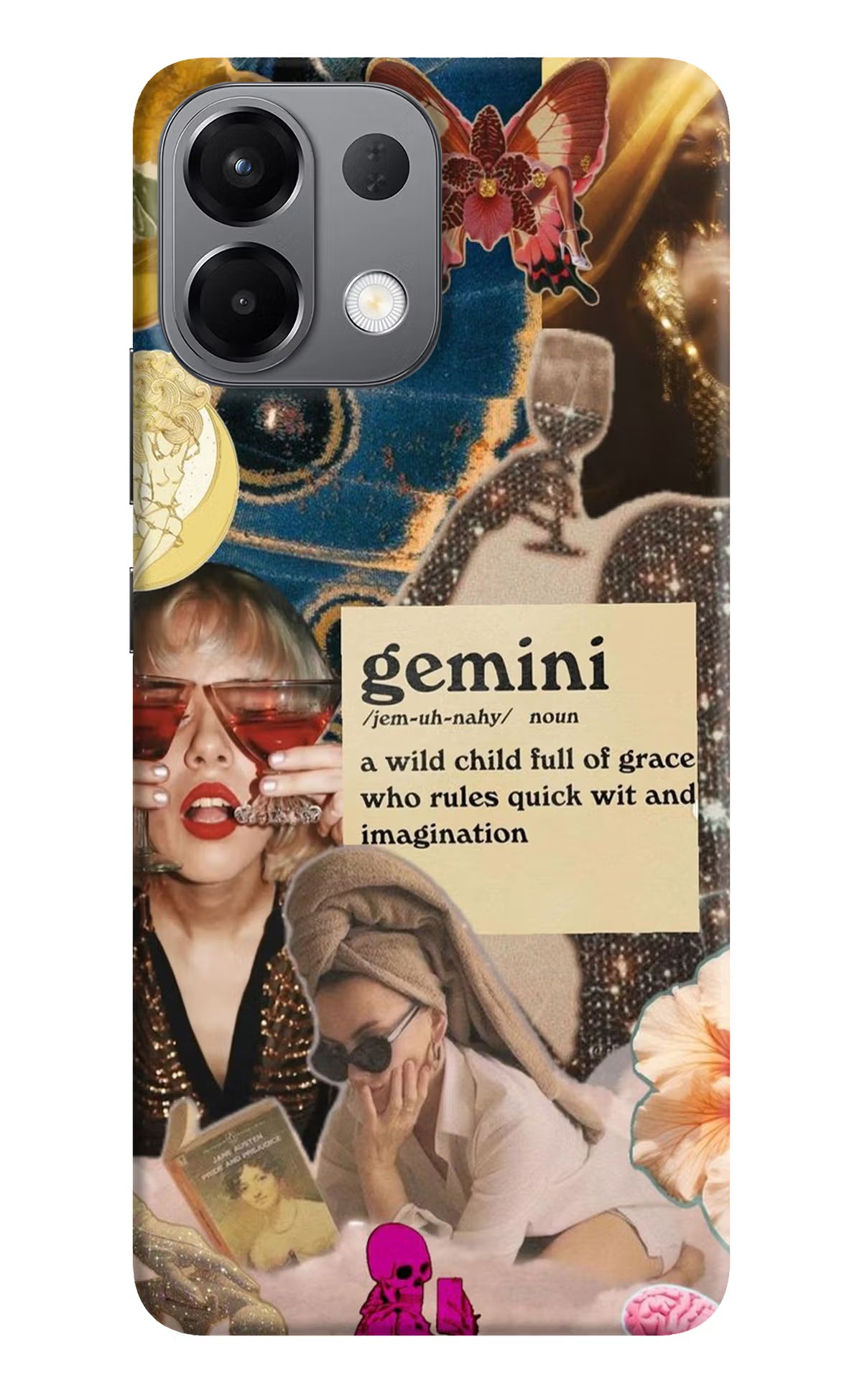 Gemini Zodiac Oppo K13 5G Hard Case Back Cover by Casekaro