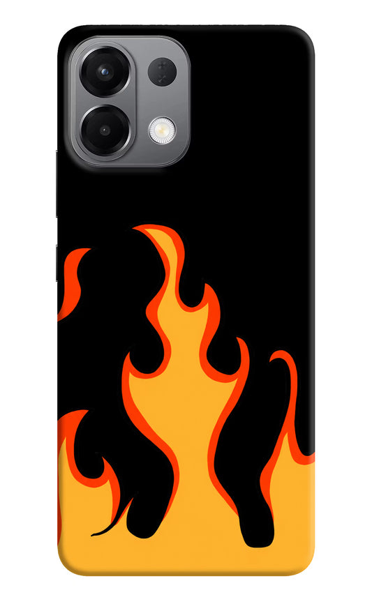 Fired Up – Black Oppo K13 5G Hard Case Back Cover by Casekaro
