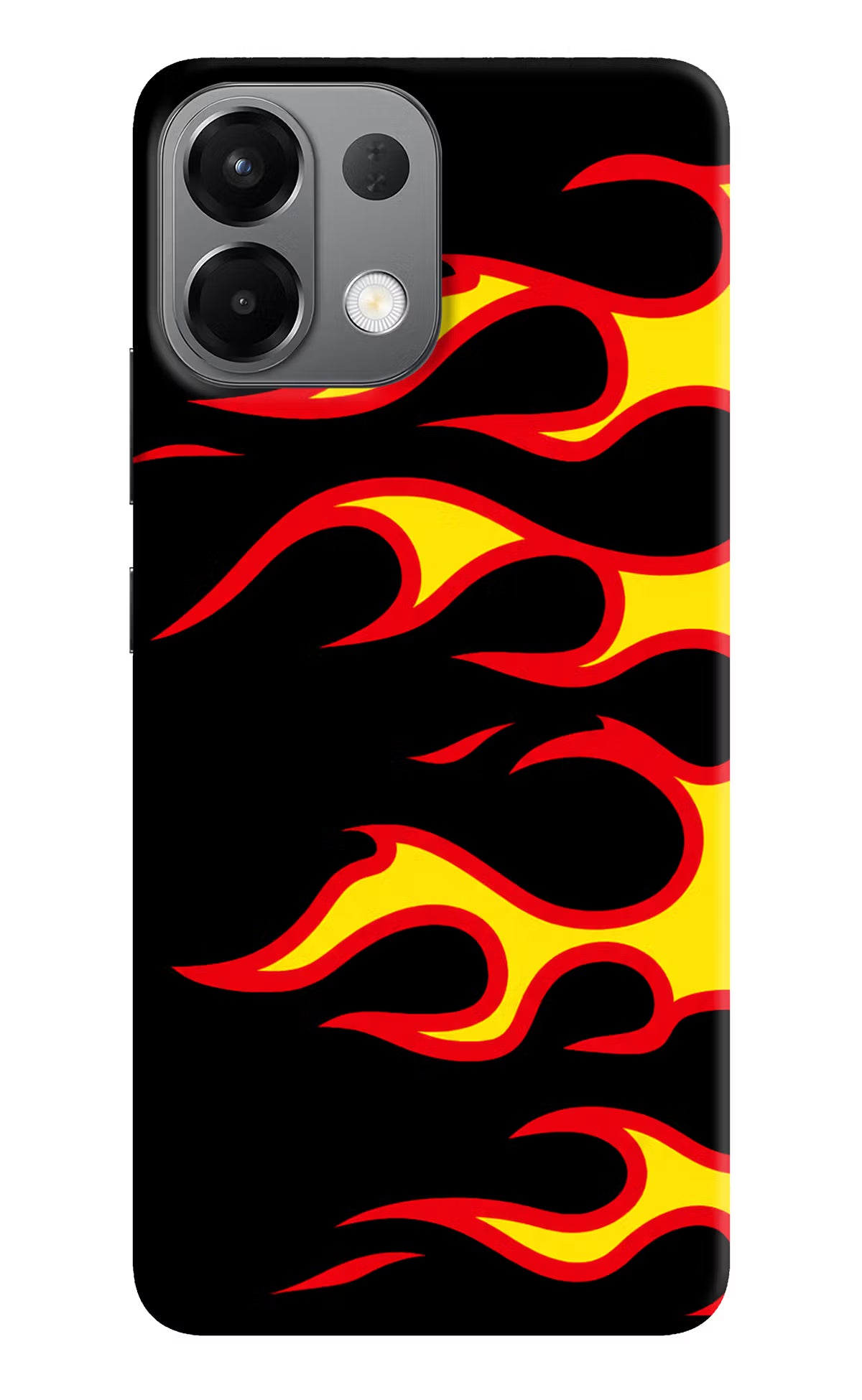 Side Sweep Flames Oppo K13 5G Hard Case Back Cover by Casekaro
