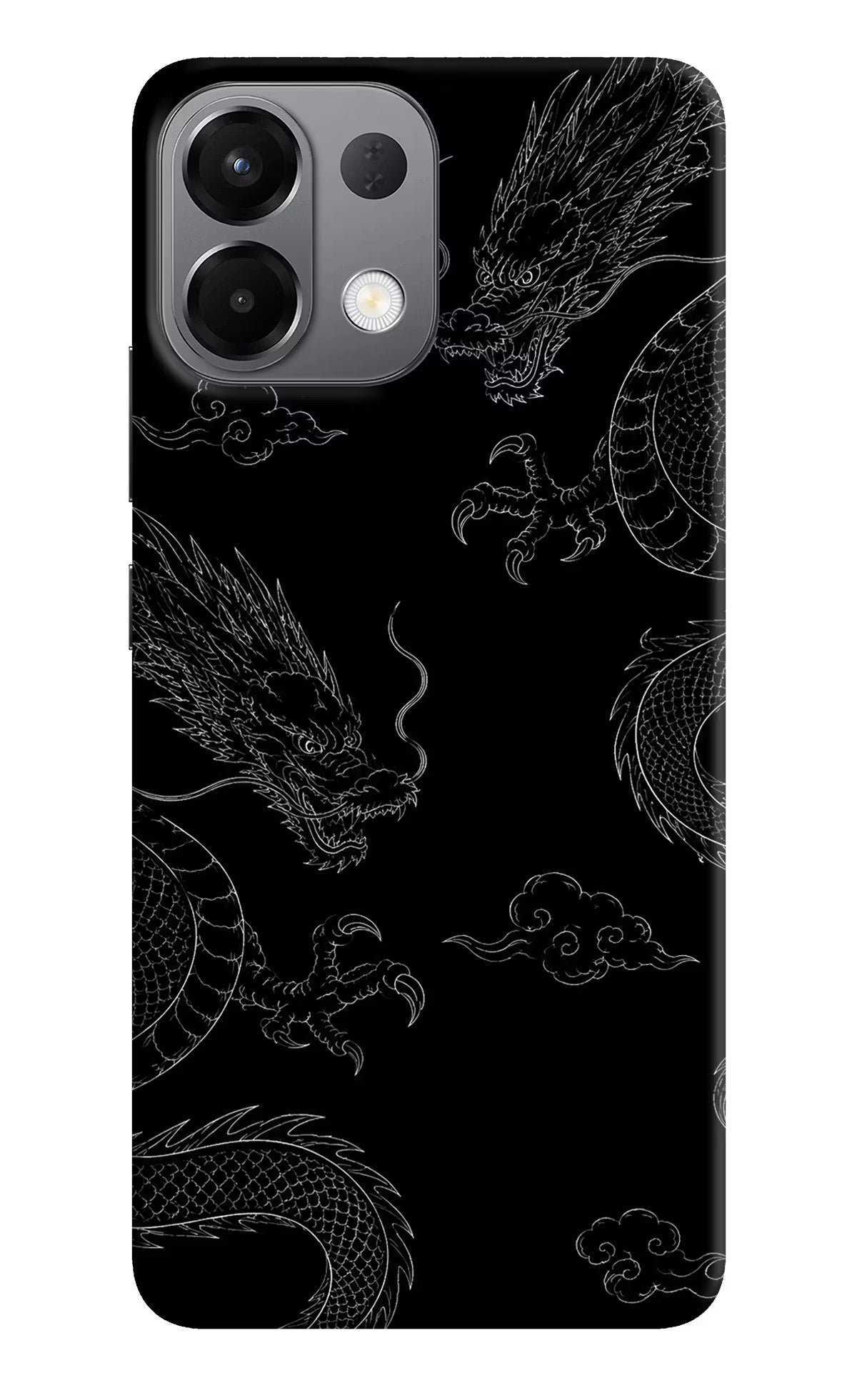 Twin Dragons Oppo K13 5G Hard Case Back Cover by Casekaro