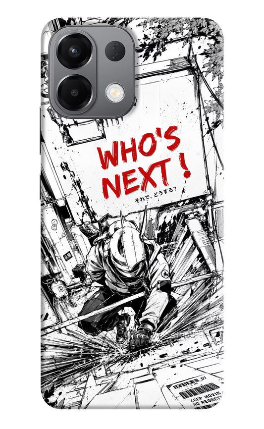 Who's Next Oppo K13 5G Hard Case Back Cover by Casekaro