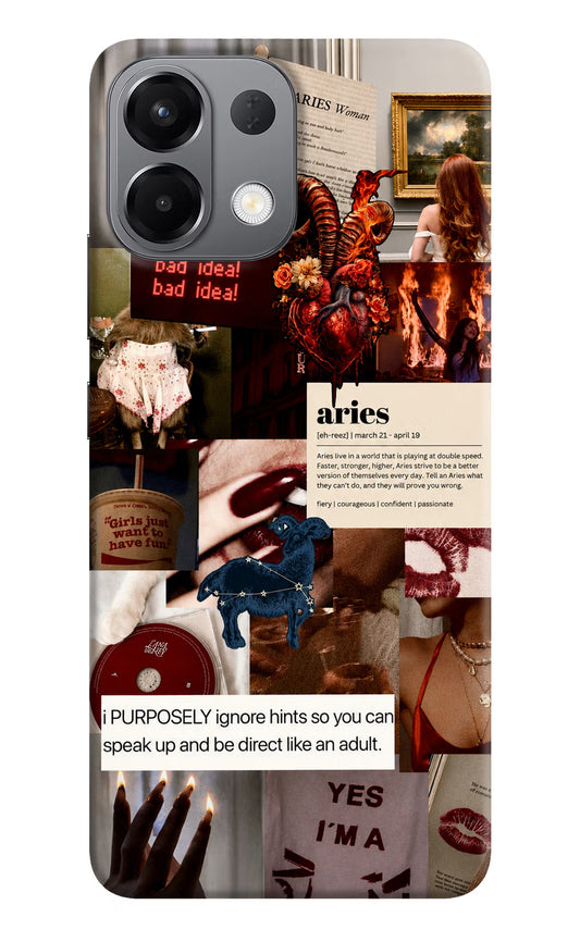 Zodiac Aries Oppo K13 5G Hard Case Back Cover by Casekaro