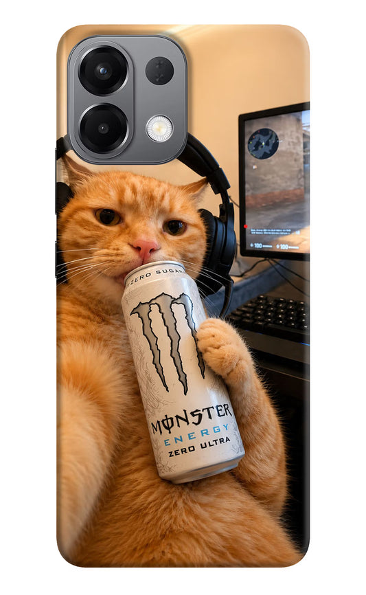 Gamer Cat Energy Oppo K13 5G Hard Case Back Cover by Casekaro
