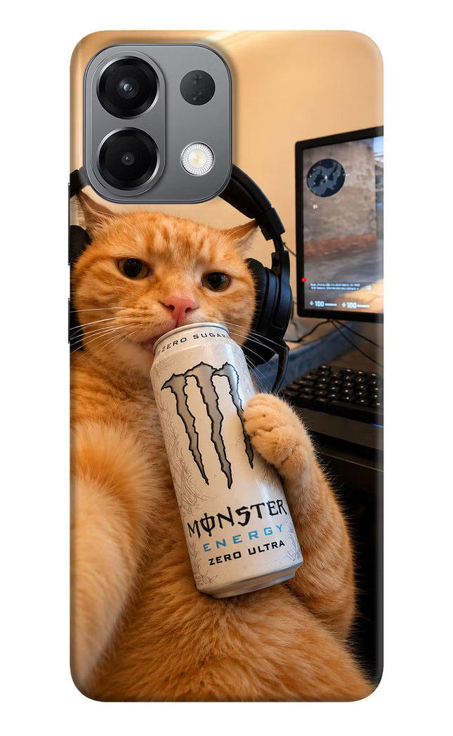 Gamer Cat Energy Oppo K13 5G Hard Case Back Cover by Casekaro