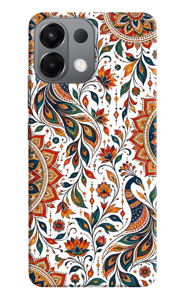 White Mayura Oppo K13 5G Hard Case Back Cover by Casekaro
