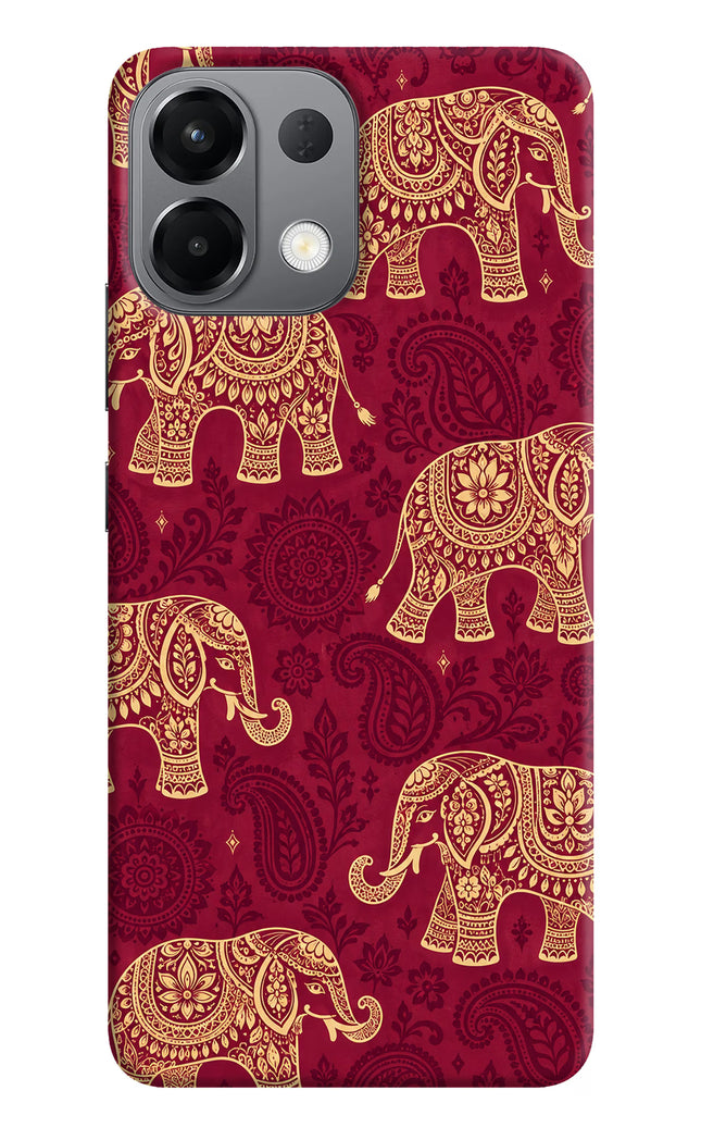 Maroon Elephant Oppo K13 5G Hard Case Back Cover by Casekaro