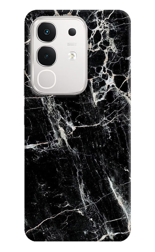 Black Marble Texture iQOO Z10x 5G Hard Case Back Cover by Casekaro