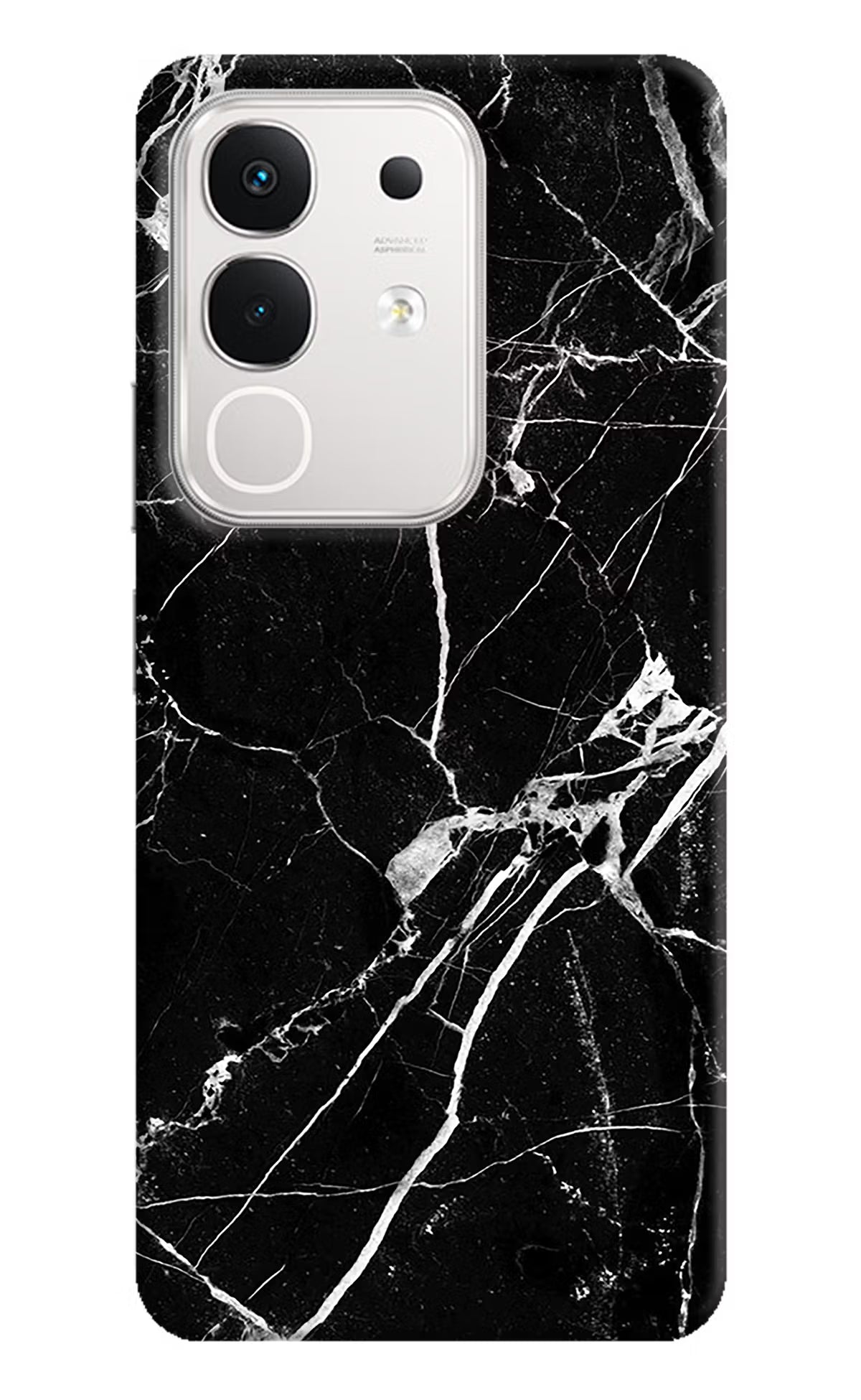 Black Marble Pattern iQOO Z10x 5G Hard Case Back Cover by Casekaro