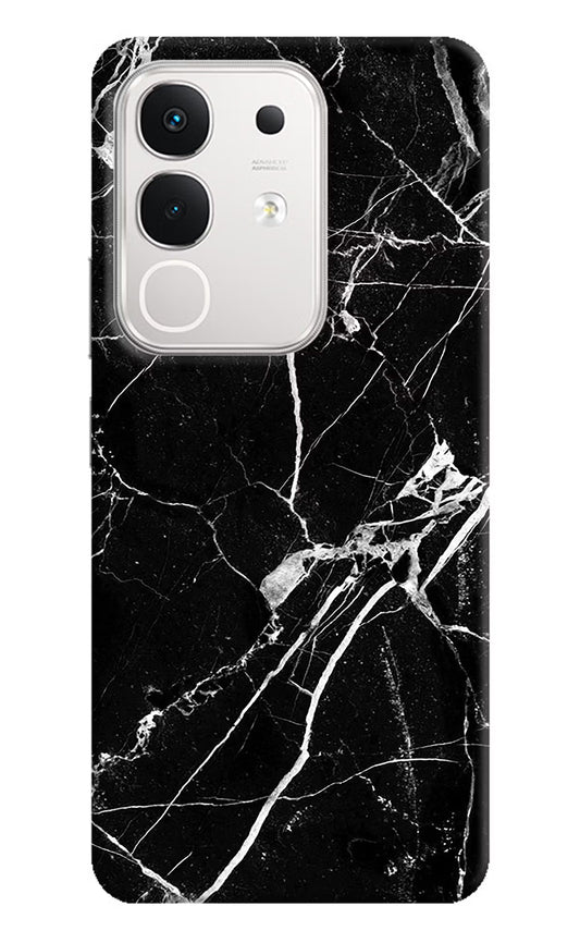Black Marble Pattern iQOO Z10x 5G Hard Case Back Cover by Casekaro