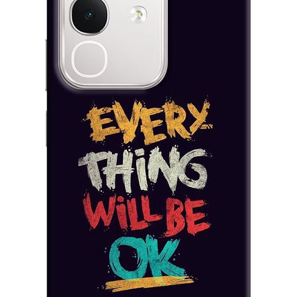 Everything Will Be Ok iQOO Z10x 5G Hard Case Back Cover by Casekaro