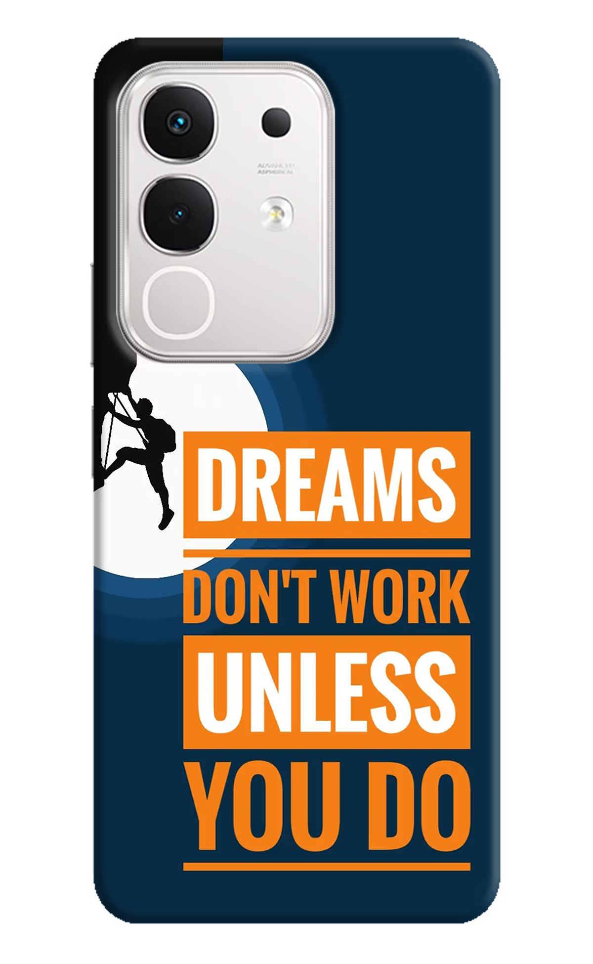 Dreams Don’T Work Unless You Do iQOO Z10x 5G Hard Case Back Cover by Casekaro