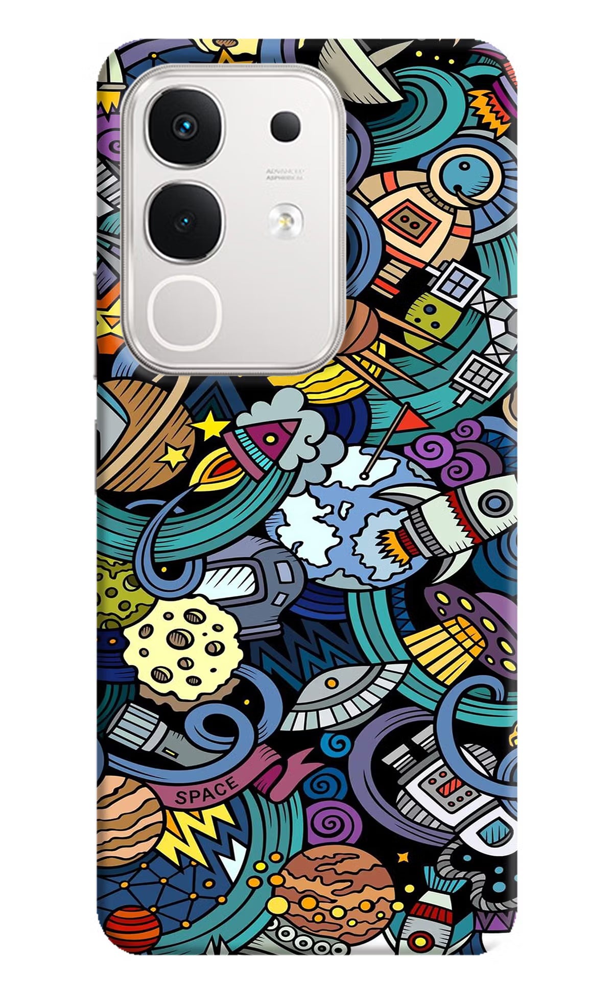 Space Abstract iQOO Z10x 5G Hard Case Back Cover by Casekaro