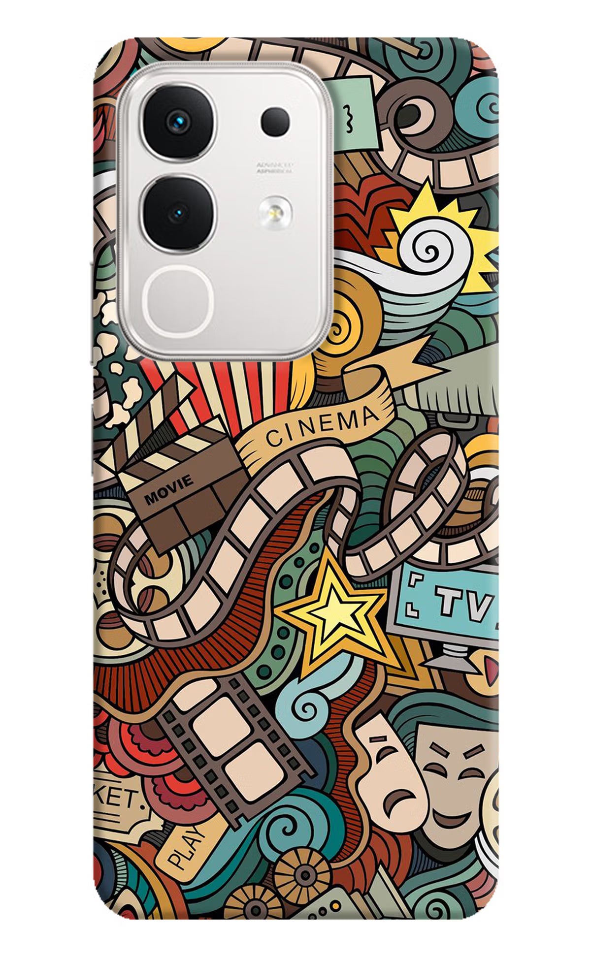 Cinema Abstract iQOO Z10x 5G Hard Case Back Cover by Casekaro