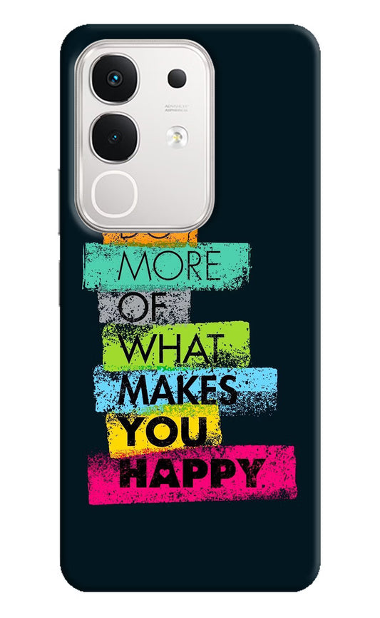 Do More Of What Makes You Happy iQOO Z10x 5G Hard Case Back Cover by Casekaro