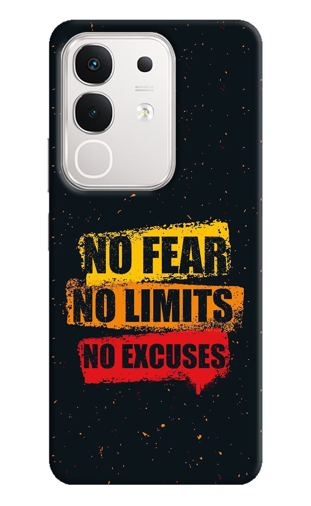 No Fear No Limits No Excuse iQOO Z10x 5G Hard Case Back Cover by Casekaro
